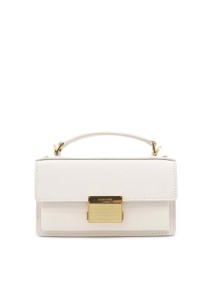 GOLDEN GOOSE: cross body bags - White Leather Crossbody Bag