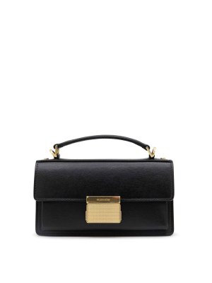 GOLDEN GOOSE: cross body bags - Black Leather Crossbody Bag