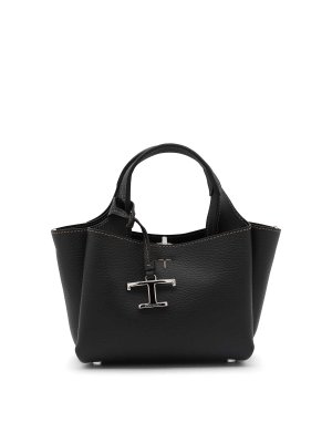 TOD'S: shopper - Borse in pelle nera