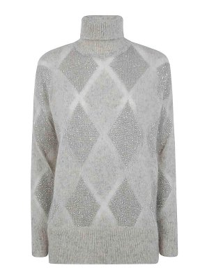 BRUNELLO CUCINELLI: Rollkragenpullover  und Polo-Ausschnitt - Rollkragenpullover - Grau