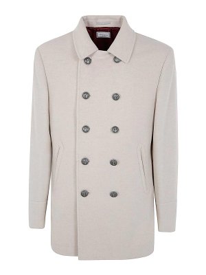 BRUNELLO CUCINELLI: short coats - Double Brasted Coat