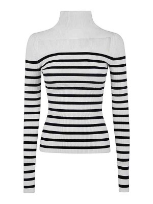 [COSYHARU公式]lewen stripe collar short-sleeved knit COSYHARU】Lewen Striped Collar Knit