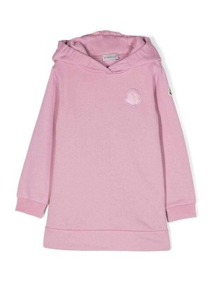 MONCLER JR: ニーレングスドレス - 膝丈ドレス - ピンク