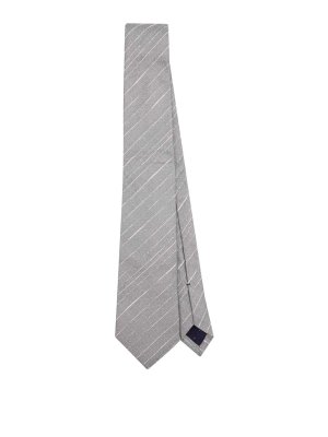 PAUL SMITH: Corbatas y pajaritas - Corbata - Plata