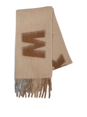 【送料&関税込】Max Mara magico White Wool Scarf Max Mara 'magico' White Wool Scarf | italist