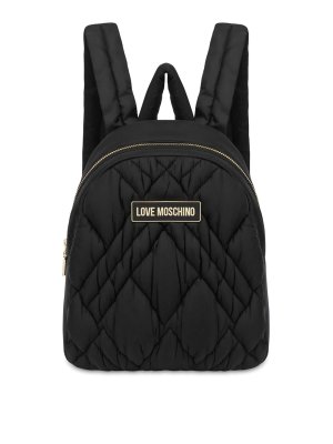 LOVE MOSCHINO ドローストリングバックパック 黒 LOVE MOSCHINO ドローストリングバックパック 黒