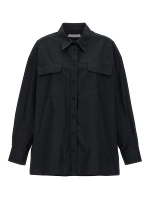 Jil Sander Capsule shirt in velvet - Black | J02DL0016J65006001 Jil Sander Capsule shirt in velvet - Black | J02DL0016J65006001