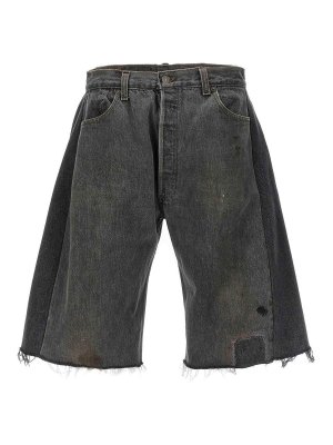 B SIDES JEANS: Trousers Shorts - Vintage Lasso Bermuda Shorts