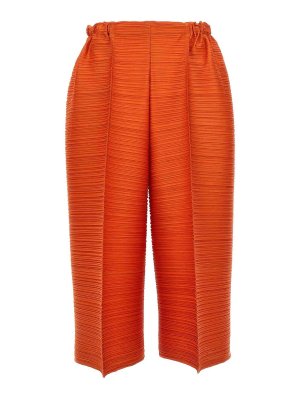 PLEATS PLEASE ISSEY MIYAKE: Trousers Shorts - Thicker Bounce Pants