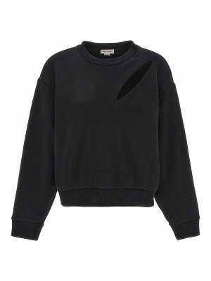 ALEXANDER MCQUEEN: Sudaderas y suéteres - Sudadera - Negro