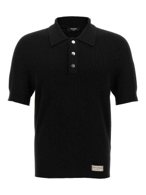 Tシャツ・カットソー BALMAIN Men Polo Shirts FH1EG000BB73EAB Black Balmain embroidered polo shirt black black - Men | BALMAIN