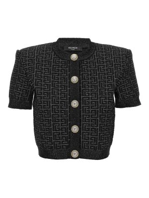Balmain: Cardigans - Cardigan - Monogram