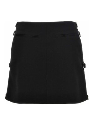 ミニスカート BALMAIN Women Mini Skirts DF1LB015KG430PA Black Balmain Viscose Blend Miniskirt - Black - Women