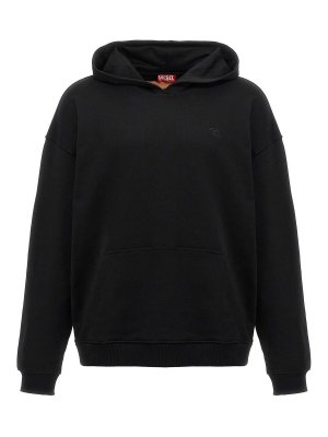 Diesel S-Ginn-Hood-K44 Hoodie - Black - Men | A140220KMAM9XX
