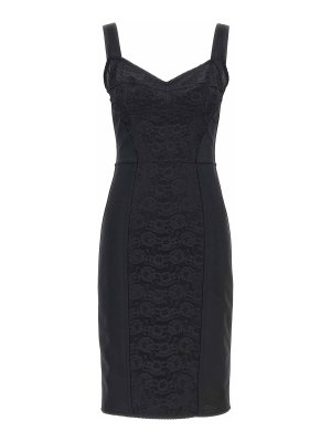 Mugler Ro1628 Midi Dress - Black - Women | 24F1RO16284701999