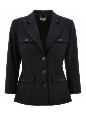 Elisabetta Franchi Blazer - Black - Women | GIT8546E2110