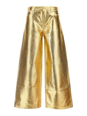 GANNI: Bootcut - Bootcut Jeans - Gold