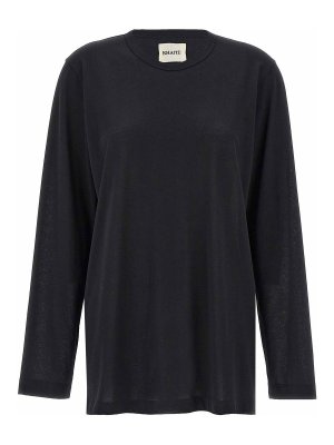 Tシャツ・カットソー THE ATTICO 'Kilie' T-shirt Black  250WCT00173 The Attico Black Kilie T-Shirt The Attico