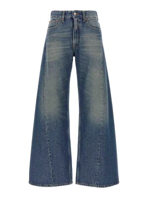 MM6 MAISON MARGIELA: Schlagjeans - Schlagjeans - Blau