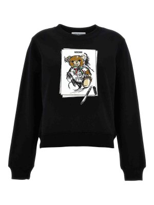 MOSCHINO: Sweatshirts & Sweaters - Print Sweatshirt