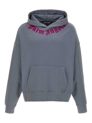 Palm Angels: Sweatshirts & Sweaters - Neck Logo Hoodie