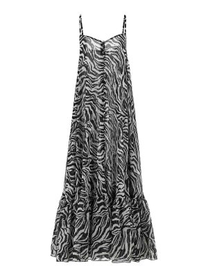 TWINSET マキシ丈ドレス Twinset のロングコットンドレス - 白 | 231TT209000018