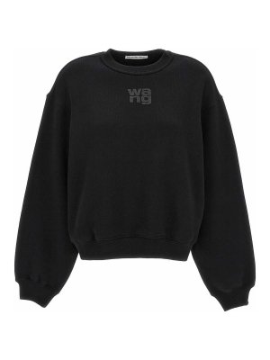 ALEXANDER WANG: Sudaderas y suéteres - Sudadera - Negro