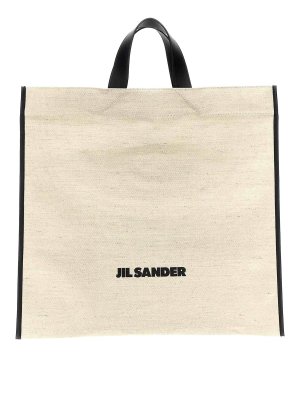 JIL SANDER: totes bags - Border Book Tote Square Shopping Bag