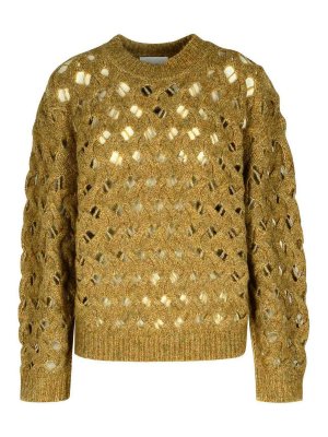 ISABEL MARANT: Strickpullover mit Rundhalsausschnitt - Rundhalspullover - Beige