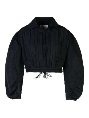 JIL SANDER: blouses - Black Polyester Blouse