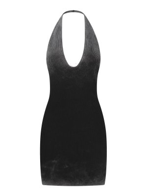 DIESEL: short dresses - Black Cotton Mini Dress