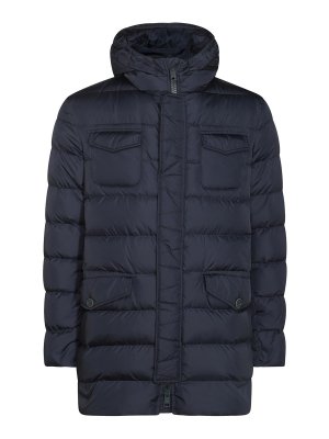 HERNO: padded coats - Blue Down Jacket