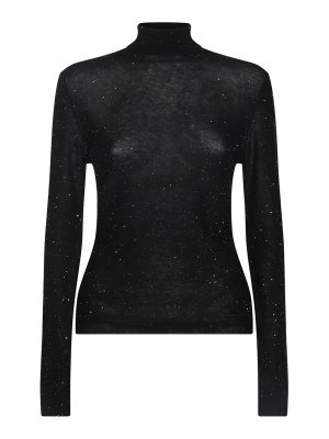 FABIANA FILIPPI: crew necks - Black Wool Knitwear
