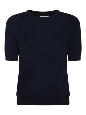 KHAITE: Strickpullover mit Rundhalsausschnitt - Rundhalspullover - Blau