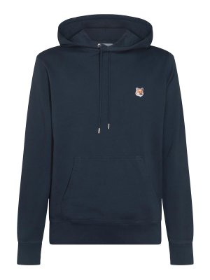 MAISON KITSUNÉ: Sweatshirts & Pulls - Sweat-Shirts - Bleu