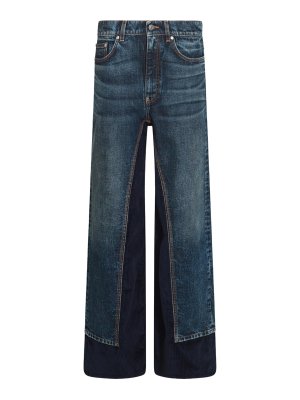 STELLA McCARTNEY: bootcut jeans - Dark Blue Cotton Jeans