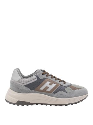 HOGAN: Chaussures de sport - Baskets - Gris
