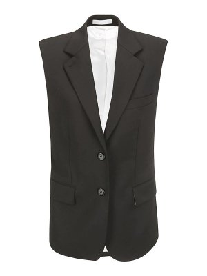 HELMUT LANG: blazers - Vest with peaked lapels