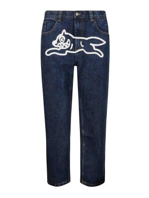 【BLUEMARBLE】Embroidered bootcut denim pants Blue BLUE Bluemarble Embroidered bootcut denim jeans - Blue