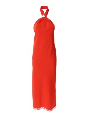 MOSCHINO JEANS: maxi dresses - Neck Strap Long Dress