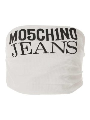 MOSCHINO JEANS: Tops und Tank Tops - Top - Weiß