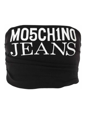 MOSCHINO JEANS: Tops und Tank Tops - Top - Schwarz
