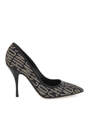 MOSCHINO: court shoes - Logo Lurex Pump