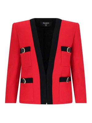 Balmain: Blazer - Blazer - Rojo