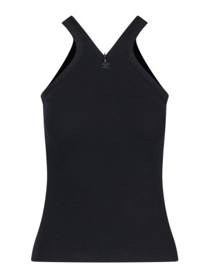 Courreges: Tops & Débardeurs - Top - Noir