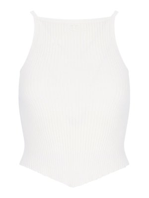 Courreges: Tops & Débardeurs - Top - Blanc