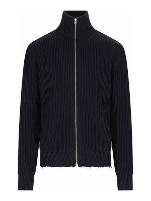 MM6 MAISON MARGIELA: Suéteres con cuello pico - Suéter Cuello Redondo - Negro