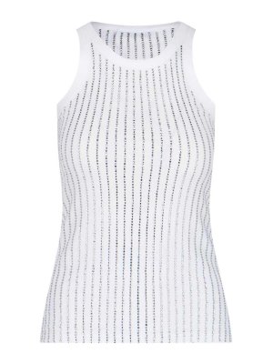 The Attico: Tops & Tank tops - Top With Crystals