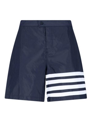 THOM BROWNE: トラウザーショーツ - ショートパンツ - ブルー