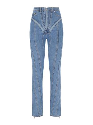 MUGLER: straight leg jeans - Jeans